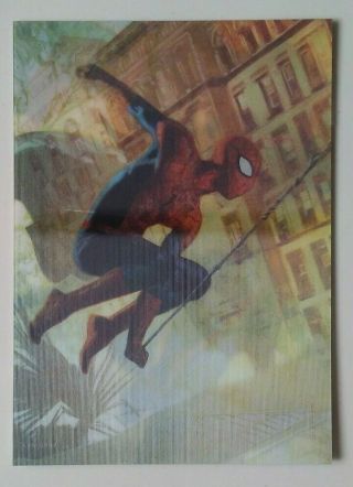 2020 Marvel Masterpieces Mirage Avengers 4 Of 9 Spider - Man Black Panther