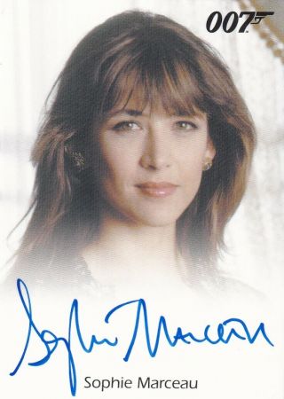 James Bond Female Full Bleed Autograph Card Signed By Sophie Marceau 2