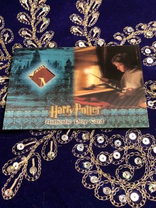 Harry Potter & The Goblet Of Fire 3d Authentic Prop Card The Marauder’s Map P8