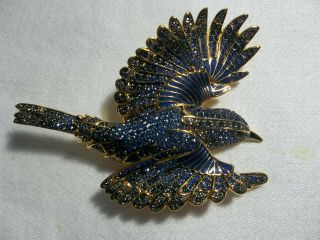 Joan Rivers Limited Edition " Bluebird Of Happiness " Brooch With,  1211