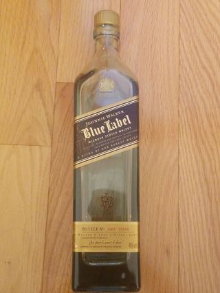 Johnnie Walker Blue Label Blended Scotch Whisky Empty Bottle 750ml Bottle Only