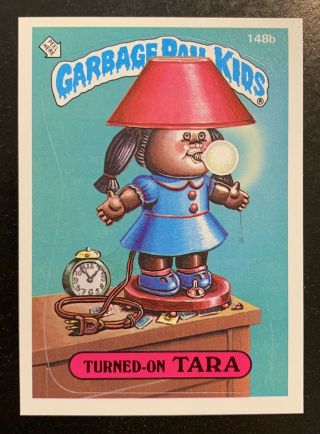 1986 Garbage Pail Kids Turned - On Tara 148b Wrong Name/number Factory Error Twt