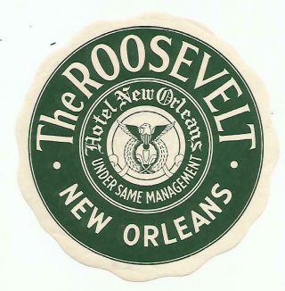 Hotel The Roosevelt Luggage Usa Label (orleans)