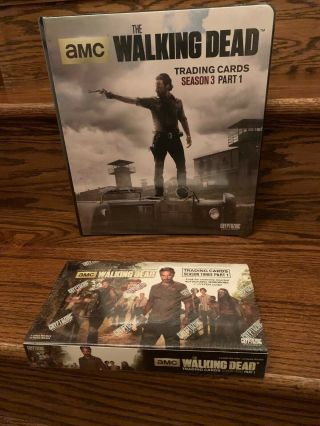 Cryptozoic The Walking Dead Season 3 Part 1 Trading Card Hobby Box,  Binder M28