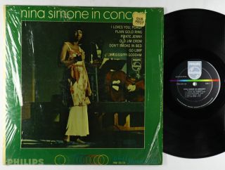 Nina Simone - In Concert Lp - Philips Mono Dg Vg,  Shrink