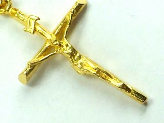 22k Yellow Gold Inri Christ On The Cross Pendant.  4.  4gm.