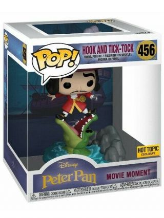 Funko Pop 456 Disney Peter Pan Hook And Tick Tock Movie Moment Exclusive Figure