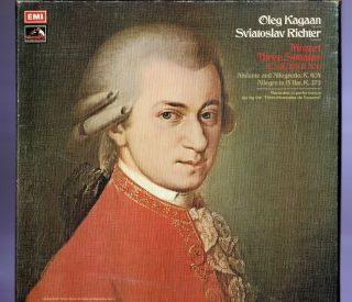 Emi Sls 5020 2 Lp 1st Uk Nm Oleg Kagan,  Sviatoslav Richter - Mozart 3 Violin Son