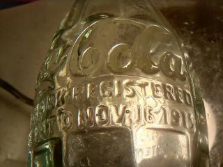 Patent Coca Cola Nov 15.  1915 Chicago Ill Bottle