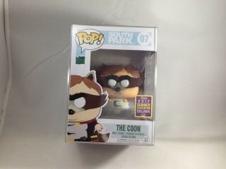 The Coon South Park Funko Pop 07 Sdcc Shared Exclusive With Pop Protector