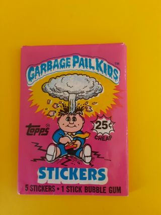 1985 Garbage Pail Kids 1st Series 1 (one) Wax Pack