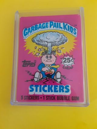 1985 Garbage Pail Kids 1st Series 1 (one) Wax Pack 3