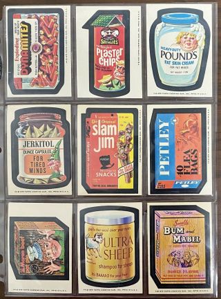 1975 Topps Wacky Packages 15th Series 15 Complete Set