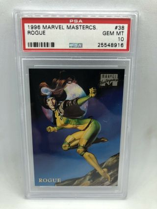 1996 Marvel Masterpieces Rogue Psa 10 (population 1/2) Only 2 10’s