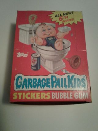 Topps Garbage Pail Kids 6th Series Wax Box 1986 48 Packs