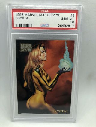1996 Marvel Masterpieces Crystal Psa 10 (only 10 In Existence,  True 1/1)
