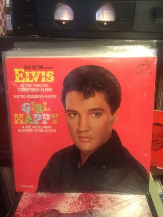 Elvis Presley ‎– Girl Happy 1965 Rca Mono ‎– Lpm 3338 1st Press