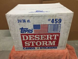 Topps 1991 Desert Storm Wax Case,  Series I,  24 Box/36 Pack,  Un - Opened