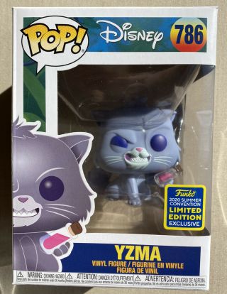 Funko Pop Yzma 786 Cat Box Lunch Exclusive 2020 Sdcc Shared Sticker In Hand