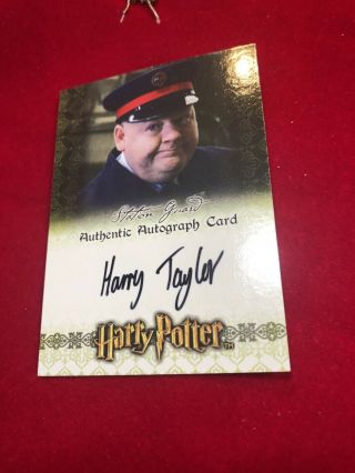 Harry Potter And The Chamber Of Secrets Autograph Card By The Station Guard