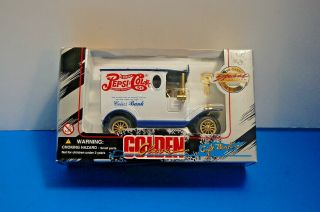 Golden Classic Pepsi - Cola Truck Gift Coin Bank - Special Edition Diecast