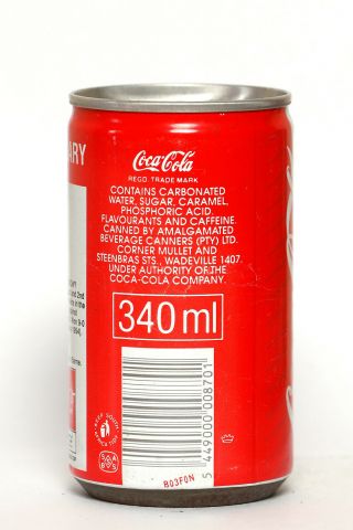1990 Coca Cola can from South Africa,  Italia ' 90 / Hungary 2