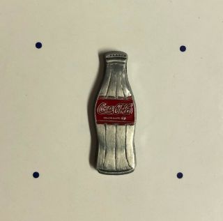 Pewter Coca - Cola Bottle Coke Bottle Lapel Pin Hat Pin Button