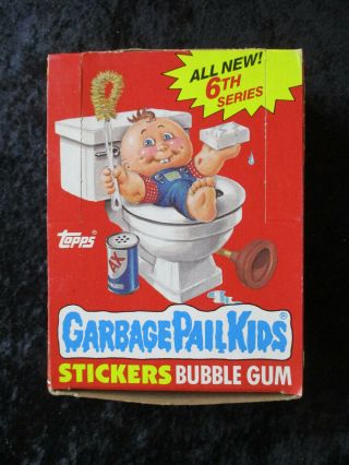 1986 Topps Garbage Pail Kids 6th Series Wax Box 48 Packs No X Out