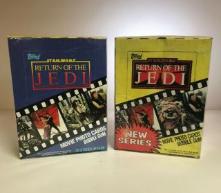 Star Wars Return Of The Jedi Series 1 & 2 - Movie Photo Card Boxes - Topps 1983