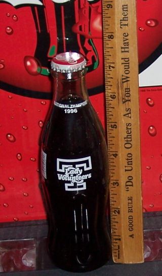 1997 Tennessee Lady Vols Ncaa Womens Champions 96 8 Ounce Glass Coca Cola Bottle