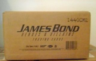 " James Bond Heroes & Villains " Factory 12 Box Case 3 Hits Per Box