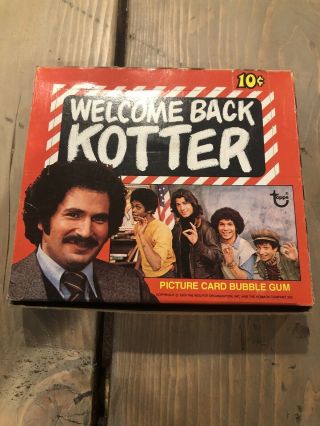 1976 Topps Welcome Back Kotter Trading Card Box - 36 Factory Packs