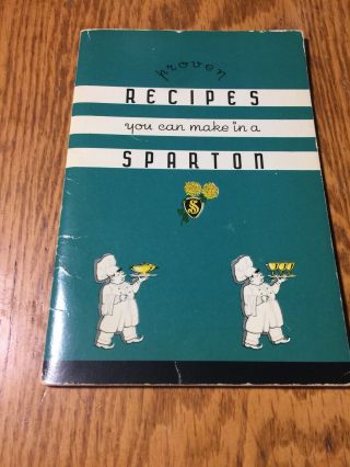 1932 Sparton Refrigerator Recipe Booklet The Sparks Withington Co.  Jackson,  Mi
