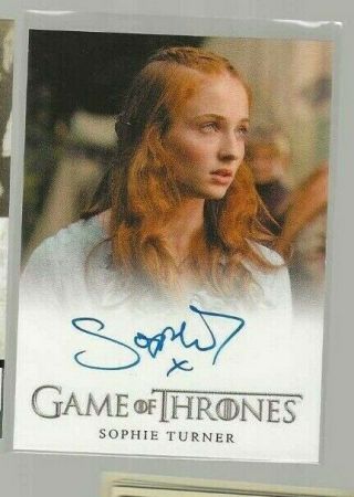 Sophie Turner Game Of Thrones Autograph Card Season 2