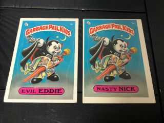 Garbage Pail Kids Series 1,  2,  And 3 In Binder - Nasty Nick/evil Eddie