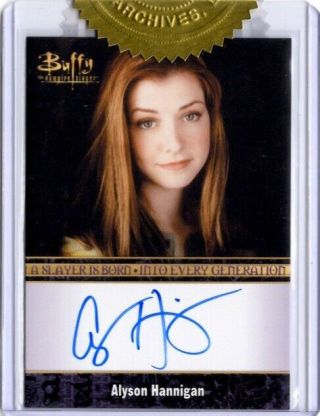 Buffy The Vampire Slayer Series 2 Autograph Card,  Alyson Hannigan As Willow