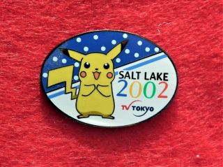 2002 Salt Lake City - Tv Tokyo Pikachu Media Pin