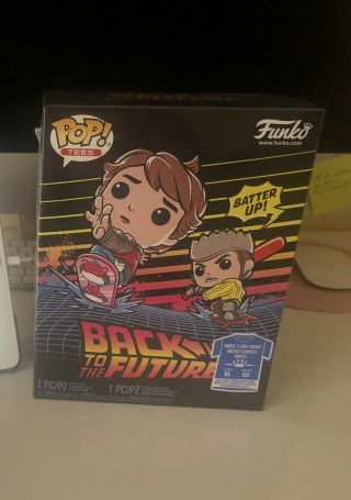 Funko Pop Marty Mcfly Hoverboard And Tshirt (xl) Walmart Exclusive