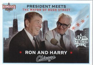 2019 Benchwarmer National Ron And Harry Chicago Decision 2020 Card