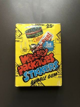 1980 Topps Wacky Packages 3 Wax Full Box 3rd Series Packs Bbce