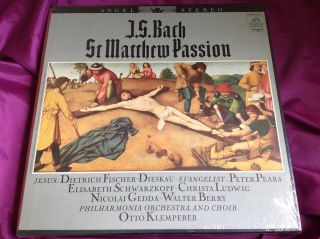 Classical 2 Lp Box Set : J S Bach St Matthew Passion Fischer - Dieskau