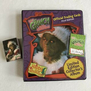 Signed Ron Howard Card W/ How The Grinch Stole Christmas Album Complete Card Set