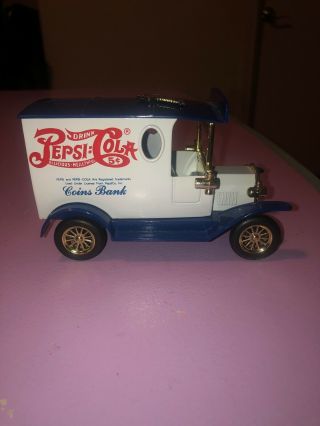 Pepsi Cola Coin Bank Golden Classic Die Cast Metal Car Special Edition 1996