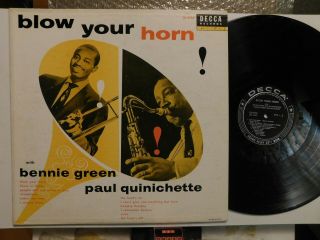 Bennie Green Orch.  & 5et / Paul Quinichette 5et Blow Your Horn Decca Mono Dg Bla