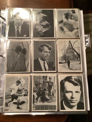 The Story Of Robert F.  Kennedy Complete Set Of 55 Trading Cards.  Rare