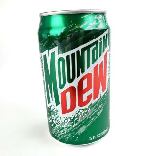 1996 Bottom Opened Mtn Mountain Dew Can