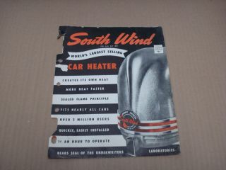 1948 Stewart Warner South Wind Car Heater Brochure