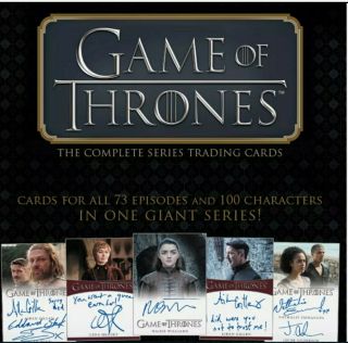 2020 Rittenhouse Game Of Thrones The Complete Series Factory Hobby Box