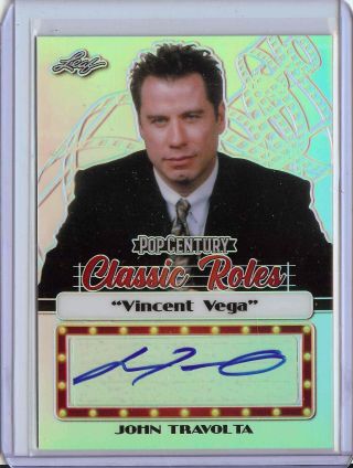2020 Leaf Pop Century John Travolta Autograph Card Cr - Jt1 6/50 - Pulp Fiction