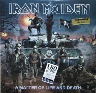 Iron Maiden " A Matter Of Life And Death " 180 Gm 2 Vinyl Lps W/ Stickers